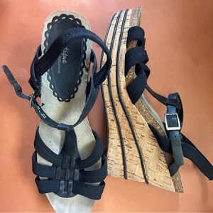 Stylish Black Wedge Nordstrom Sandals